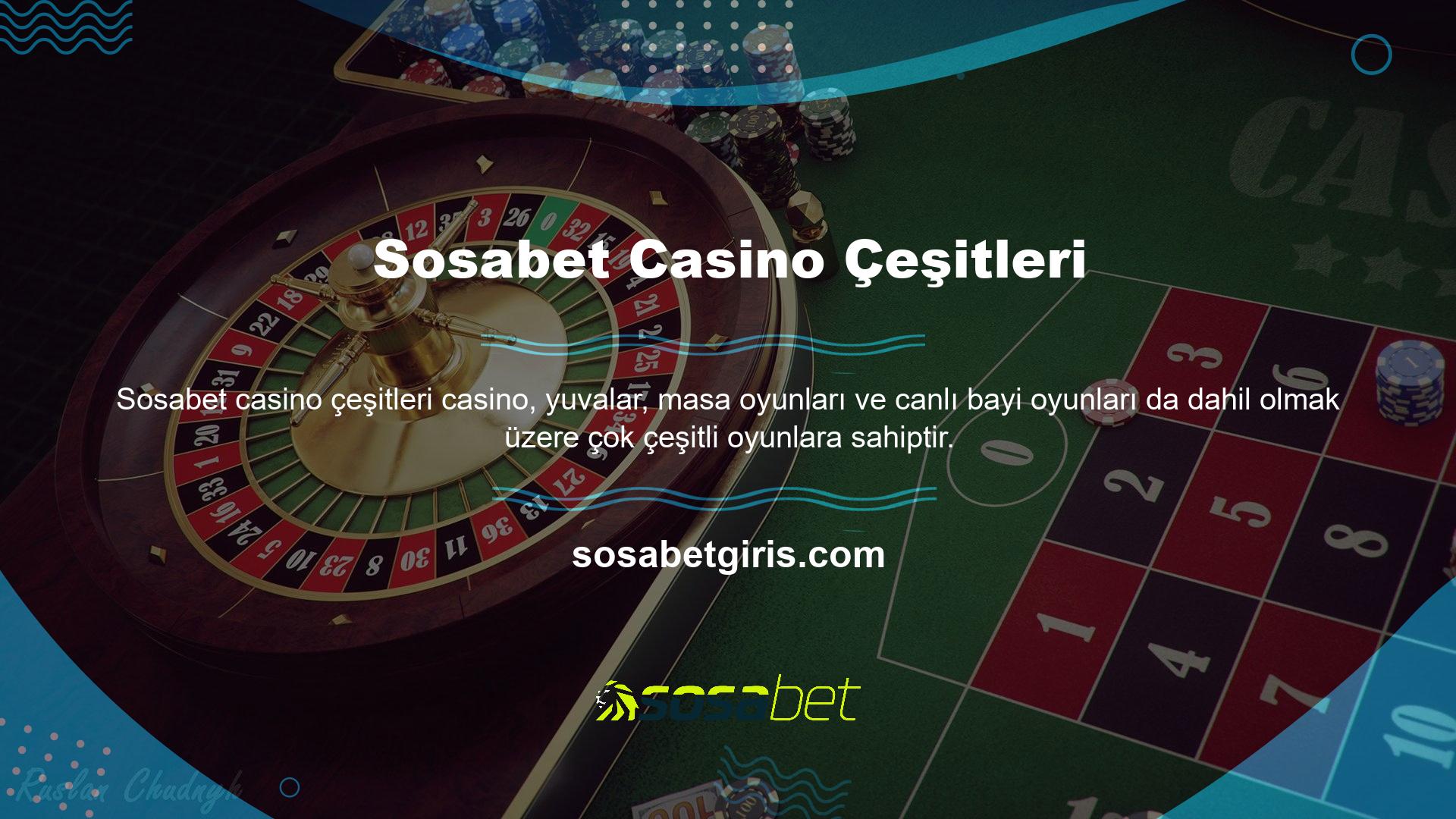 İsterseniz normal bir casinoda oynamayı seçebilirsiniz